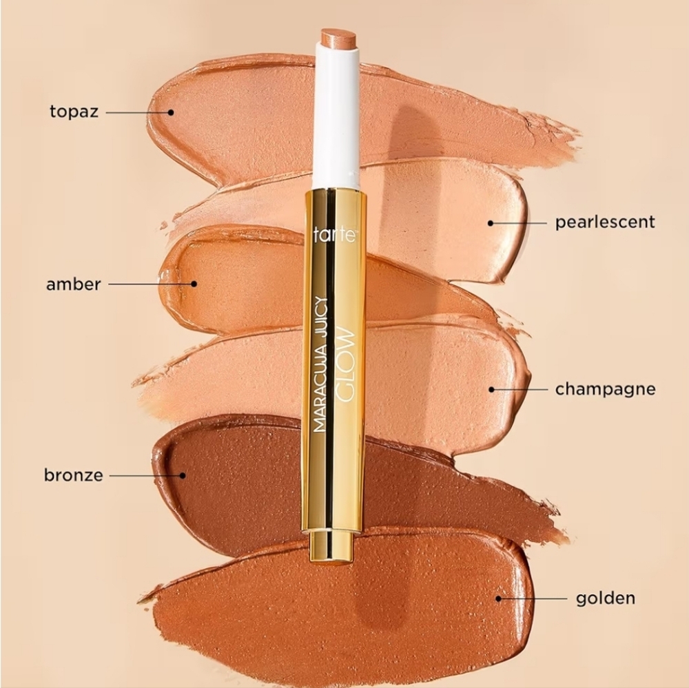 NWT Tarte Maracuja Juicy Glow Highlighter - Champagne Glow Brightener - Picture 6 of 6